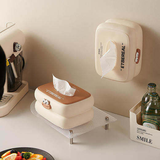 【多巴胺纸巾盒】萌宠胖丁客厅桌面抽纸盒 高档轻奢壁挂创意餐巾纸收纳盒 商品图1