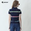 波顿女士翻领条纹短袖POLOLT211220 商品缩略图2