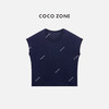 COCO ZONE 夏季设计感圆领无袖针织衫休闲上衣CC2B1204 商品缩略图2