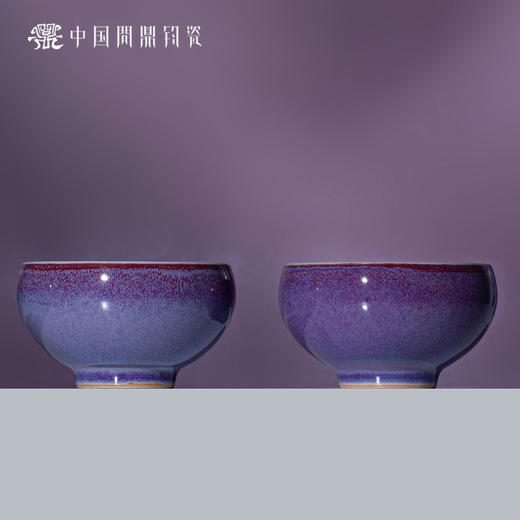 问鼎钧瓷鹅黄青花平口杯（罗含梦鸟）单杯 商品图3