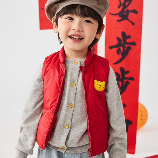 【‼︎new新款上市】兔兔小布小熊贴布羽绒马甲（90-130尺码可选） 商品图2