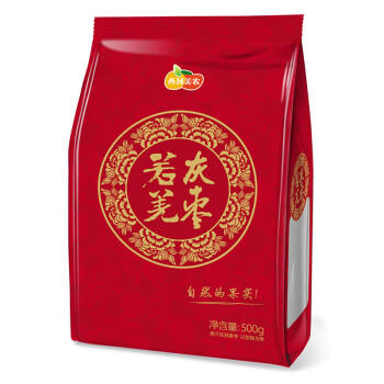 西域美农若羌灰枣500g 免洗自然吊干新疆小红枣 量贩装煮粥煲汤 蜜饯零食 /休闲食品 /蜜饯果干 /枣 商品图5