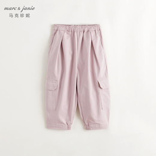 [加绒]马克珍妮女童工装大口袋休闲裤 儿童直筒裤子秋冬装241525/541882 商品图1
