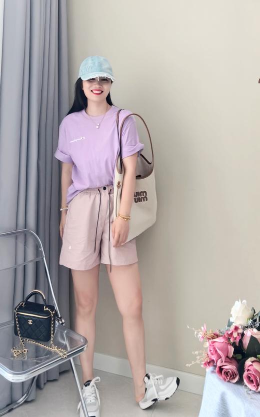 lulu速干阔腿伞裤显瘦休闲运动松紧腰短裤 商品图1