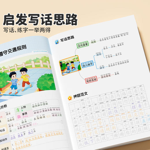 【斗半匠】一学就会的看图写话一二年级专项训练一年级二年级小学语文人教版 商品图4