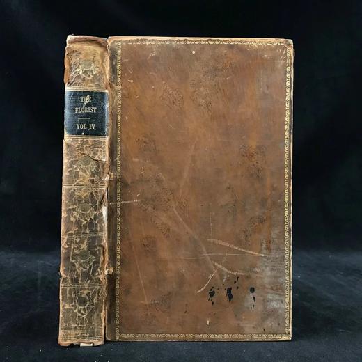 1854年 花店、水果商与园林杂志 10余幅套色版画与多幅黑白版画插图 全真皮精装大32开 商品图0