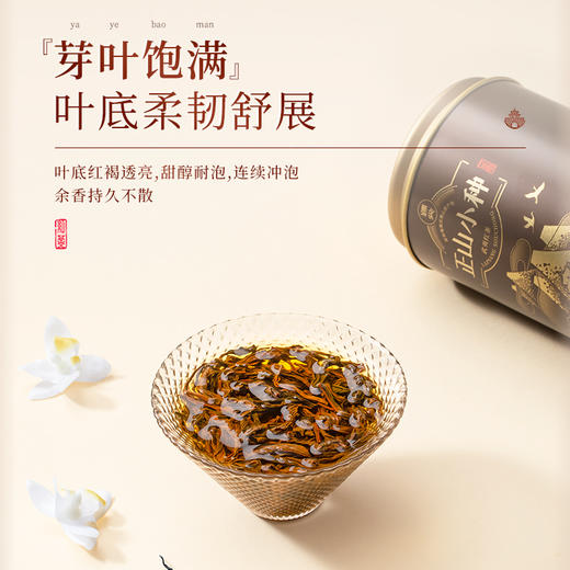 【臻尖-正山小种至尚】特级桐木关红茶茶叶自己喝100g*2罐 商品图3