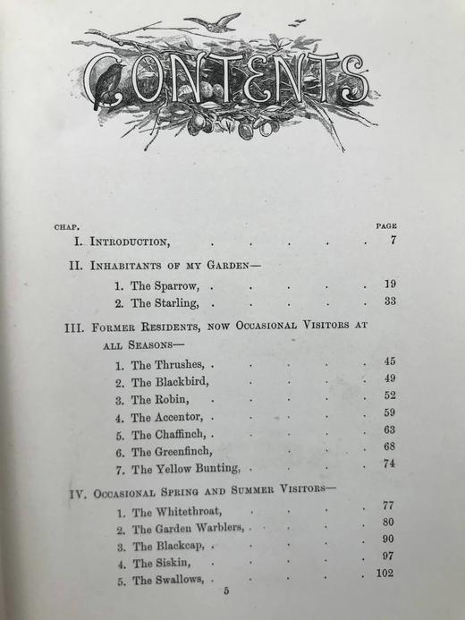 约19世纪后期 我的花园里的鸟类 数十幅精美插图 漆布精装32开 商品图4