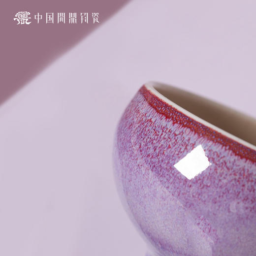 问鼎钧瓷鹅黄青花平口杯（莺啼鸟啭） 商品图2