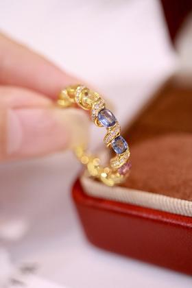 3.0ct 蓝宝石戒指