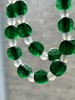 团寿纹翠绿琉璃三面珠項链，顺丰包邮 商品缩略图8