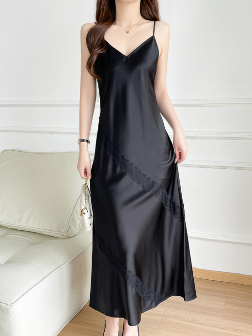 逸红颜明月优选 #「幽幽」简约优雅22姆米真丝吊带裙,蕾丝点缀,御姐又温柔 商品图8