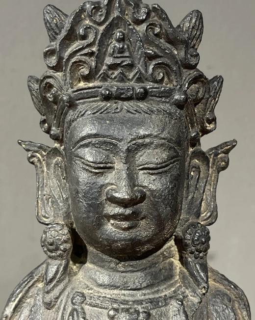 青铜观音菩萨头像残件，顺丰包邮 商品图5