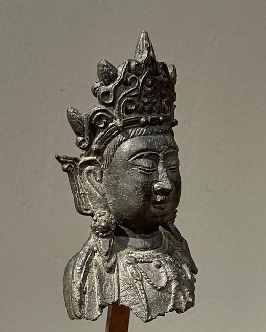 青铜观音菩萨头像残件，顺丰包邮 商品图1