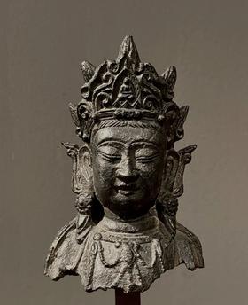 青铜观音菩萨头像残件，顺丰包邮