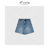 04-3潘依绣丁丁宠粉PanYiXiu/潘依绣夏日美式复古水洗百搭阔腿牛仔短裤 D6398 商品缩略图1