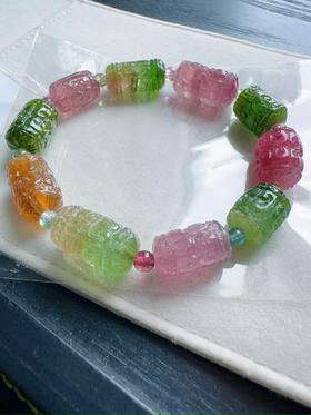 31.73g 雕刻碧玺手链