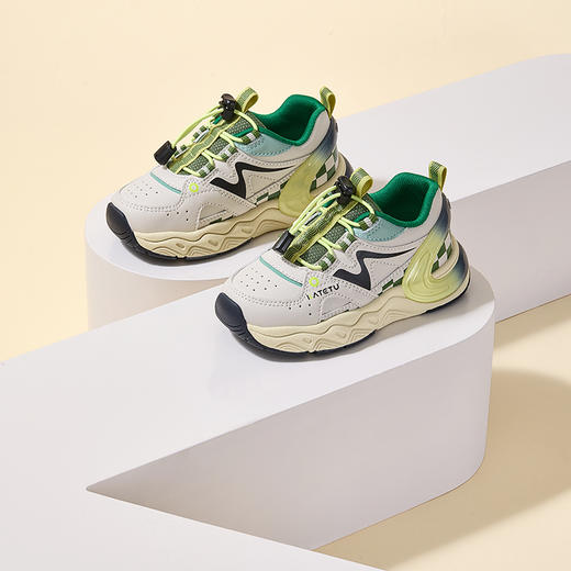 卡特兔童鞋儿童男童2024秋季新款软底鞋子女童纽扣小童宝宝运动鞋 商品图1