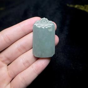 和田玉吊坠无事牌