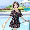 优雅减龄妈妈泳衣女 遮肚显瘦保守分体 中老年泡温泉2024年夏新款大码游泳装 商品缩略图0