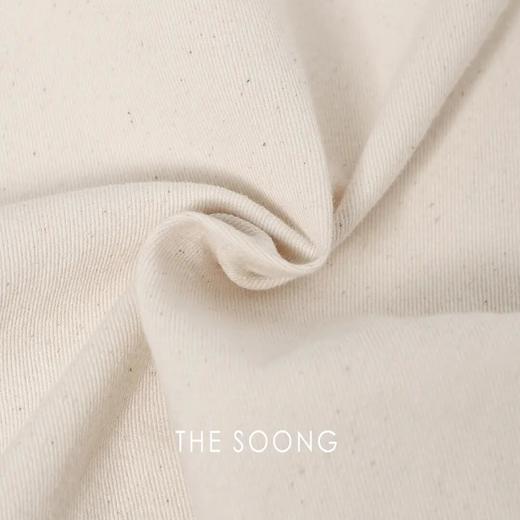 THESOONG|奎因假日100%原胚棉籽壳棉高腰斜纹抽绳时髦工装裤HWKZ4567 商品图2