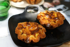 酥皮蛋挞 2粒（快递易碎无售后，介意勿拍）11:00出炉