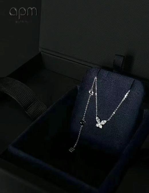 APM Monaco 蝴蝶项链女生简约银锁骨链时尚设计礼物 商品图1