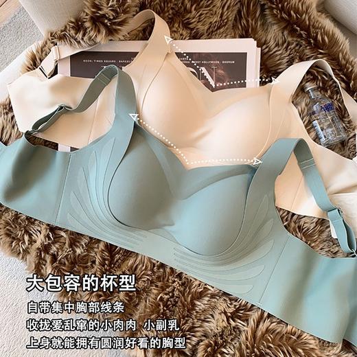 【59元2件特惠】 透气不闷 高弹软糯 无痕软支撑果冻条聚拢 上托调整型收副乳 裹胸抹胸无钢圈文胸内衣女 商品图3