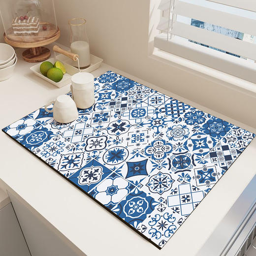 「数款可选」厨房沥水垫台面硅藻泥吸水垫 居家日用防烫锅垫隔热垫吧台杯垫碗盘干燥垫厨房用品 商品图3