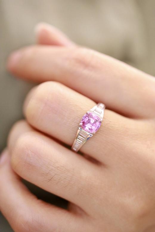 1.25ct 蓝宝石戒指 商品图7