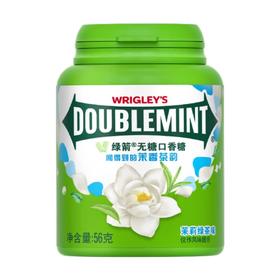绿箭无糖口香糖茉莉绿茶味56g