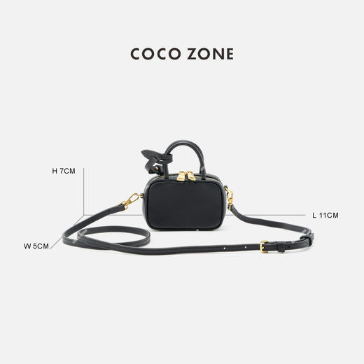 COCO ZONE 高级感简约迷你斜挎包纯色气质手提包CC2C1355 商品图1
