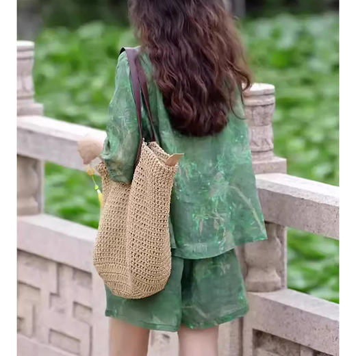 裁缝学苑AS295新中式国风花边圆领小衫短裤套装纸样女装夏款上衣样板 商品图3