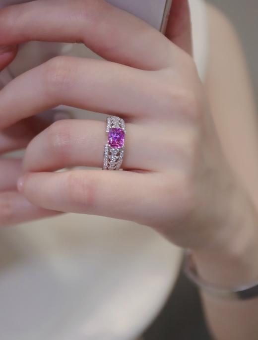 1.21ct 3.9g 粉蓝宝戒指 商品图5