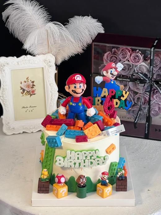马里奥救公主生日蛋糕 商品图0