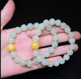 和田玉手串约9mm-