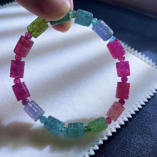 18.7g 雕刻碧玺手链 商品图8