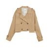 谜底短款箱型外套女士2024秋季新品通勤风西装领双排扣243MW0994 商品缩略图4