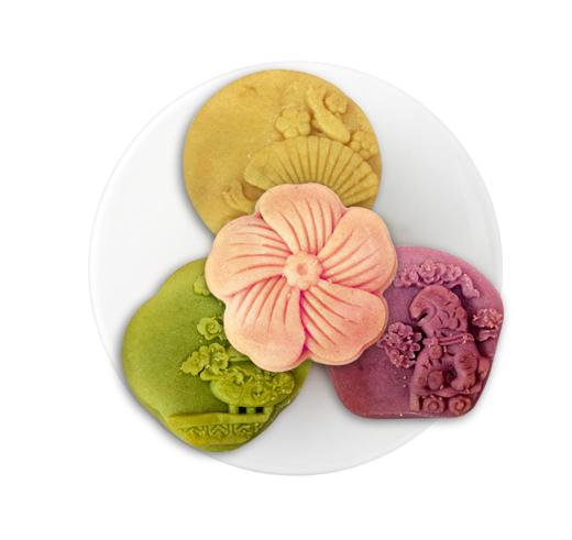 【严选】【金新农】恩施壹晟满庭芳（桃山皮）高端月饼礼盒480g（60g*8枚）（厂家直发） 商品图3