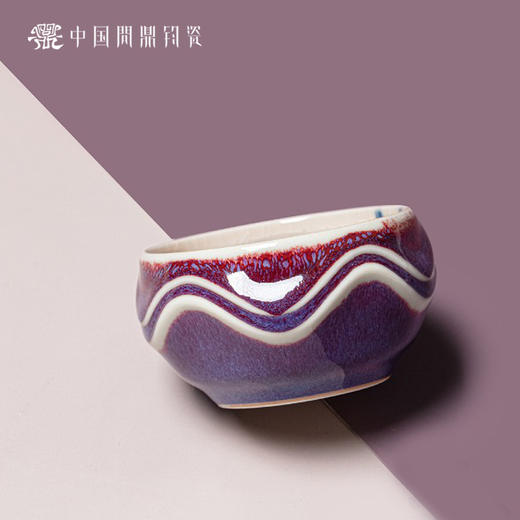 问鼎钧瓷鹅黄青花玹红杯（花好啼鸣） 商品图1