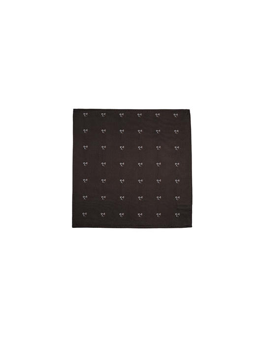 callisto咖啡色桑蚕丝口巾 商品图0