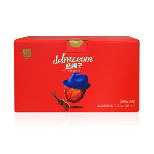 东阿阿胶蓝帽子阿胶枣280g×6罐礼盒装 商品图0