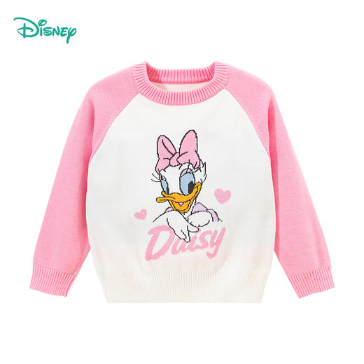 迪士尼童装T恤长袖女孩春装2024新款体恤春秋款儿童套头上衣ZD3DS032 商品图4
