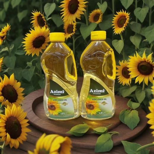 【中欧班列精选】土耳其进口阿孜密Azimi葵花籽油煎炒一级压榨食用油1.8L/桶 商品图1