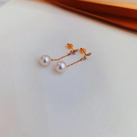 1F金鸿珍珠专柜海水珍珠耳饰