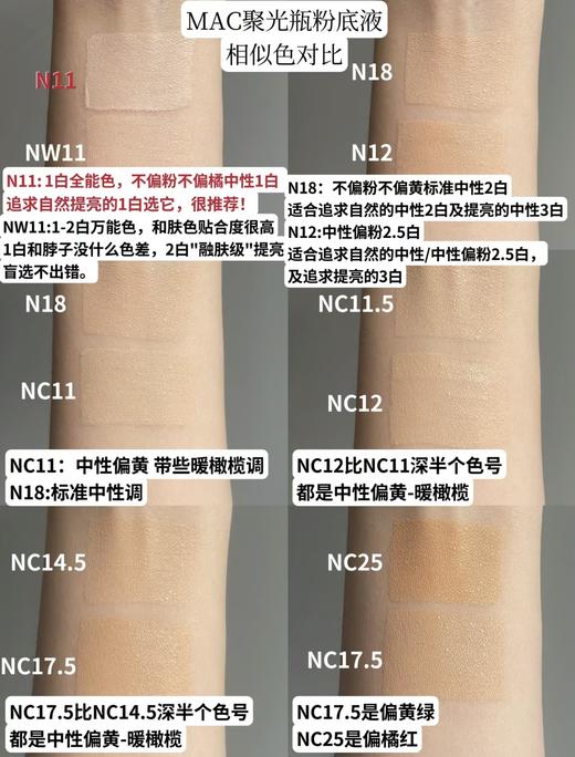 MAC/魅可聚光瓶粉底液遮瑕干皮保湿持久不脱妆 30ml 商品图8