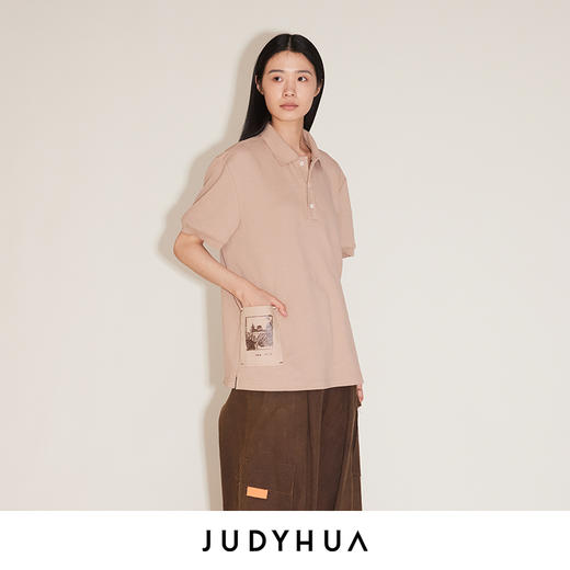 JUDYHUA 张恩利联名款 花园系列口袋POLO衫 商品图4