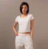 CK Jeans女时尚辣妹小方领正肩简约字母短袖T恤J223905 商品缩略图0