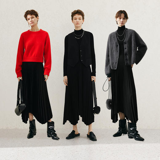 【商场同款】麦檬春梭织中裙5F2140761 商品图1