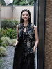  盛唐牡丹 |真丝绡如意湖亭黑蕾丝马甲 商品缩略图2
